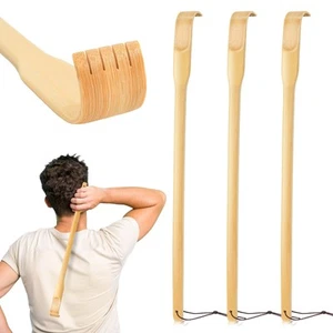 Back Scratcher, 3 Pieces 16.5" Strong Sturdy Self-Massager Therapeutic Bamboo... - Picture 1 of 7