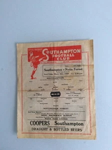 SOUTHAMPTON V NOTTINGHAM FOREST 26.03.1948 LEAGUE GAME - Picture 1 of 2