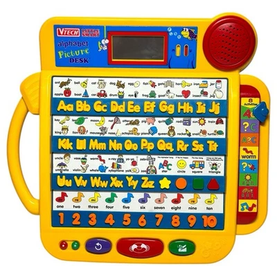 Vintage VTech Little Smart Alphabet Picture Desk Learning Toy LCD Screen 1990s - Image 1 of 2