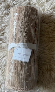 Mesa Pottery Barn Nubby Runner Tejida 14" x 108” Bronceado Natural Nuevo Con Etiquetas - Imagen 1 de 5