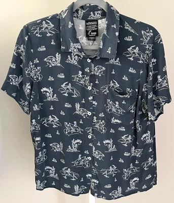 Studio Ghibli Her Universe Princess Mononoke Button Up Camp Shirt Women’s Size L - Image 1 of 4