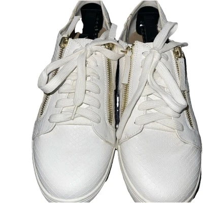 Zapatillas ShoeDazzle Riannon Moda - Blancas, EE. UU. Talla 11 Nuevas sin Caja Foto 1 de 4