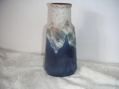 Vase, Keramik, Scheurich_Bay Design: Fat Lava, dunkelblau, 70er Jahre - Bild 1 von 4