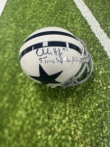 Minicasco firmado por Charles Haley Jsa Auto 5 veces SB inscripción Champ - Imagen 1 de 4