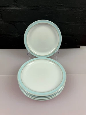 Denby Blue Linen Tea / Side Plates 17.5 cm Wide Set of 5 - Image 1 of 4