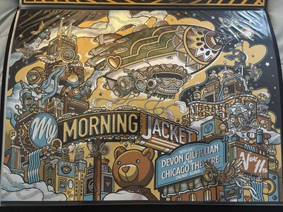 My Morning Jacket Poster Chicago Theatre 11/11/23 Reno+Burwell SE FOIL #31/100 - Image 1 of 4