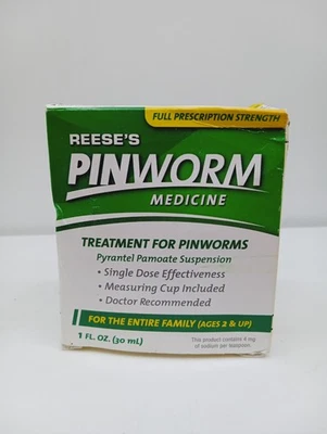 REESE'S PINWORM Medicine 1 oz PYRANTEL PAMOATE Suspensión Exp 6/26 Foto 1 de 4