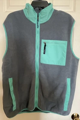 Chaleco Patagonia Para Hombre XL Synchilla Sin Mangas Polar Cremallera Completa Cuello Pluma Gris Foto 1 de 3