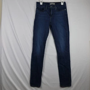 Levis 311 Shaping Skinny Jeans Womens 28 Blue Dark Wash Stretch Denim 28x34 - Picture 1 of 16