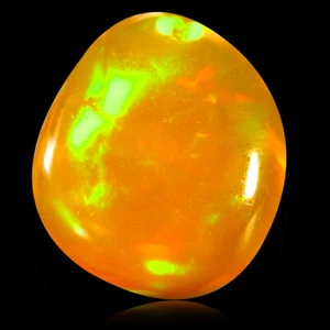 0.81 ct Superb AAA Fancy Cabochon Shape (8 x 7 mm) Orange Orange Fire Opal Stone - Picture 1 of 1