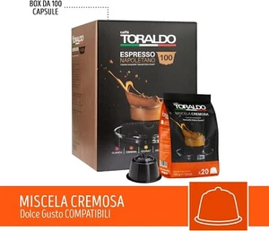 Caffè Toraldo Miscela Cremosa Capsule Caffè - 100 Pezzi- compatibile Dolce Gusto - Imagen 1 de 4
