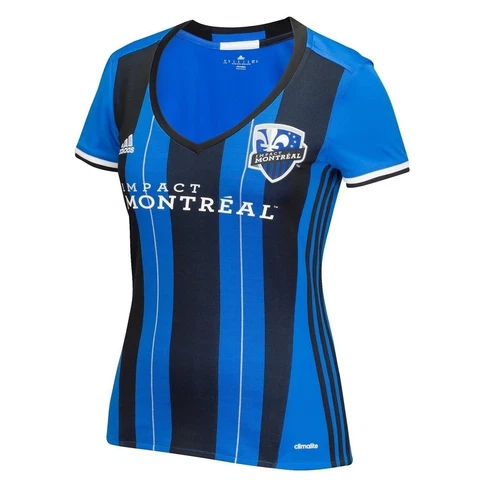 MLS Impact Montreal Women's Replica Short Sleeve Team Jersey, Blue, Medium Cover