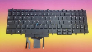Keyboard INT`E Dell E5550 E5570 E5580 Präzision 15 3000 17 7000 0TF5M0 Backlit  - Picture 1 of 6