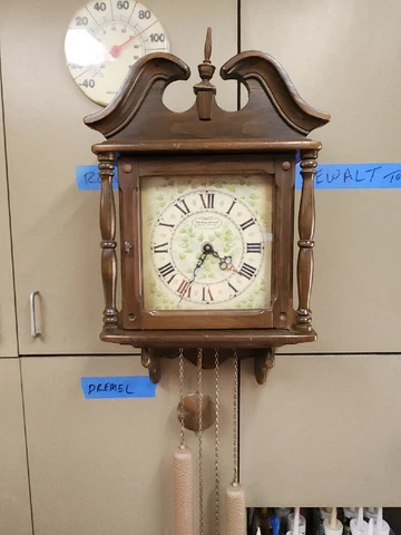 new england 8 day weight driven clock Cover