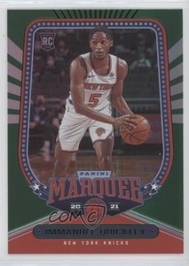 2020-21 Panini Chronicles Marquee Green Immanuel Quickley #264 Rookie RC