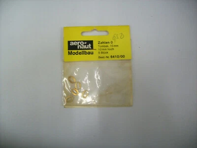 Aeronaut Zahlen 10 mm hoch aus Tombak 5 Stück - Bild 1 von 4