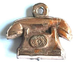 MÁQUINA EXPENDEDORA DE TELÉFONO CON DIAL ORIGINAL VINTAGE O CRACKER JACK ENCANTO DE PLÁSTICO - Imagen 1 de 5