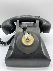 vintage black bakelite rotary phone Retro Telephone 1/403 - Zdjęcie 1 z 10