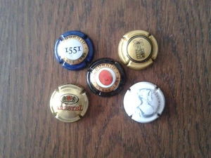 Lote de 5 chapas de cava. - Imagen 1 de 1