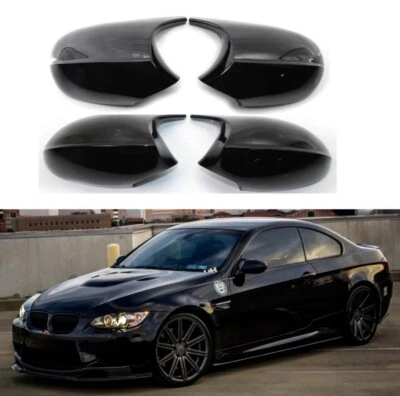 Coques Retroviseurs Noir Brillant BMW Serie 1 3 E81 E82 E87 E88 E90 E91 E92