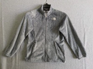 The North Face Jacket Girl's Size Large 14-16 Gray Full Zip Sherpa Fleece - Picture 1 of 14