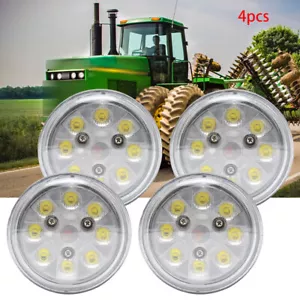 4X 20W LED Sealed Round Hi/Lo Beam with Screw Connection For John Deere - Picture 1 of 11
