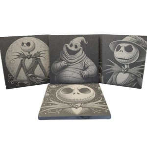 Disney Jack Skellington - Nightmare Before Christmas Slate Coaster Engraved Set - Picture 1 of 9