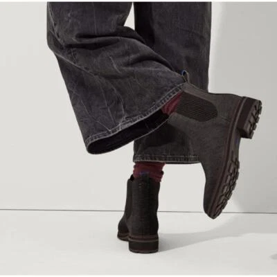 Rothy’s The Lug Boot Wool Waterproof Pull-On in Onyx Black Size 7 NWOB - Image 1 of 4