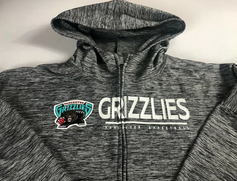 Vancouver Grizzlies Jacket Womens XL Fitness NBA Basketball NEW Dri-Fit Hooded Cover