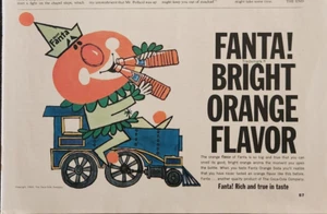 1964 Fanta Bright Orange Flavor Beverage Soda Vintage Ad 7 x 10 Enjoy - Picture 1 of 2