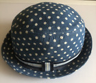 Princess Highway Womens Blue & White Polka Dot Trilby Style Hat