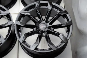 18" Wheels Rims Black Fit Mustang Hyundai Sonata Tucson Veloster Infiniti Q50 - Picture 1 of 7