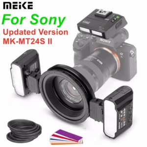 MEIKE MK-MT24 MT24S II Macro Twin Flash Light Speedlite For Sony Camera Hot shoe - Picture 1 of 7