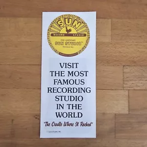 Vintage Sun Recording Studio Memphis Tennessee Pamphlet / Leaflet - Picture 1 of 3