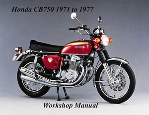 HONDA CB750 1971 to 1977 WORKSHOP MANUAL - PDF Files - Picture 1 of 2