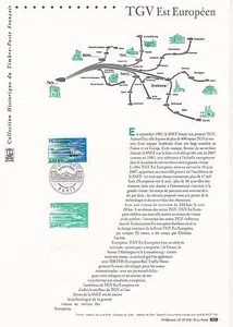 Document Philatélique 1er Jour : 18 2007 - TGV Est Européen - Picture 1 of 1