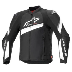 Alpinestars T-GP Plus R v4 Sports Motorcycle Motorbike Black White Jacket - Picture 1 of 5