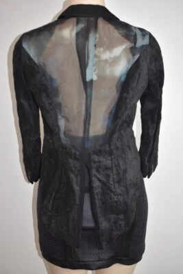 Blazer DIESEL Negro Dorado Algodón Gasa Manga Larga Talla XSpequeño En Oferta mp Foto 1 de 4