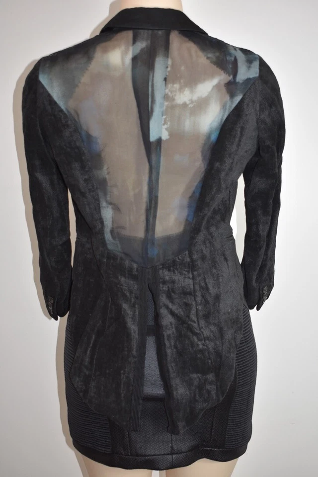 Blazer DIESEL Negro Dorado Algodón Gasa Manga Larga Talla XSpequeño En Oferta mp Foto 1 de 4