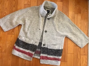 NWT GAP KIDS Girl's Sweater Coat Jacket SHACKET Size XL 12 14 Gray - Picture 1 of 10
