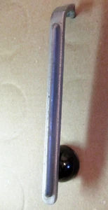 Art Deco 1900 Industrial Cabinet Door Pull Handle Metal Bakelite Antique 6" C-C - Picture 1 of 13