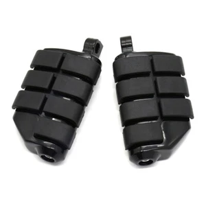 Rider & Passenger Foot Pegs 10mm Mounts Black For Harley Softail 1984-2024 - Picture 1 of 8