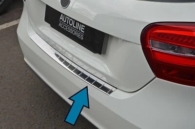 Para Mercedes-Benz Clase A W176 (2013-18): Protector Parachoques Trasero Cromado - Imagen 1 de 4