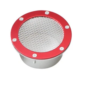 Rejilla de conducto de aire universal para automóvil parachoques entrada de ventilación para admisión de aire frío rojo - Imagen 1 de 5