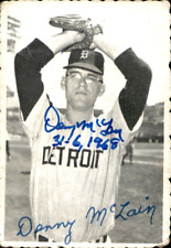 Denny McLain Signed 1969 Topps Deckle Edge Detroit Tigers #8 Detroit Tigers