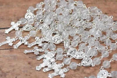 MINI ROSARIO X 24 BAUTIZO RECUERDO BAUTIZO FAVORES RECUERDOS PLATA COMUNIÓN Foto 1 de 4