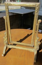 Vtg. Art Deco Gilded Wood 10"x 6" Swinging Picture Frame ~Elegant!~