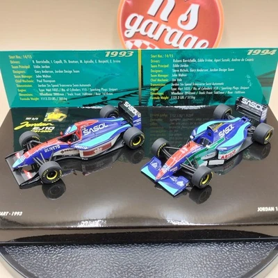 MINICHAMPS 1/43 Jordan set 2/5 1993 / 1994 193 194 Hart 402109394 3666 pcs. - Image 1 of 4