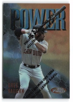 1997 Finest #221 Greg Vaughn San Diego Padres - Image 1 of 2