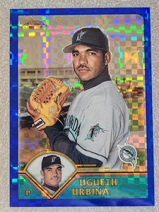 T87 UGUETH URBINA 2003 Topps Chrome X-FRACTOR XFRACTOR REFRACTOR 2/25 MARLINS - Picture 1 of 2